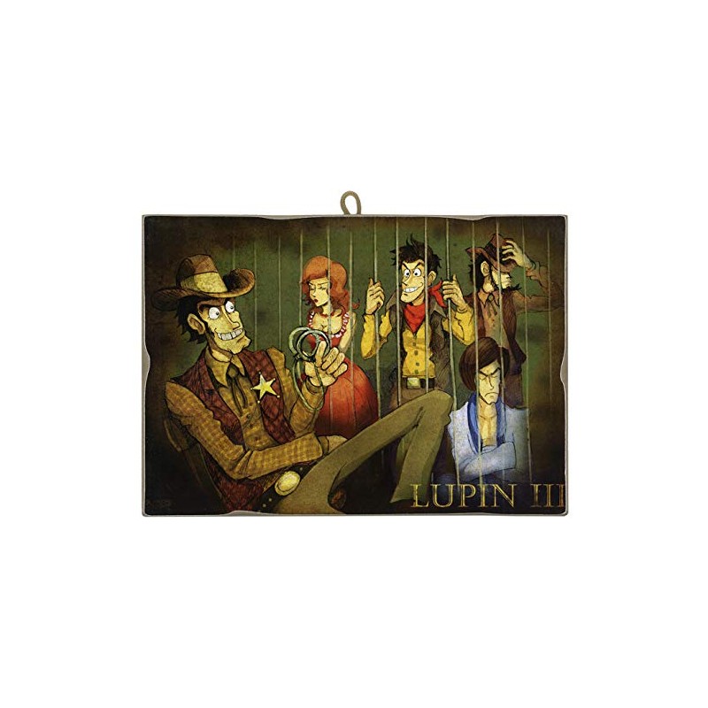 KUSTOM ART Picture Vintage Style Lupin III Series Behind the