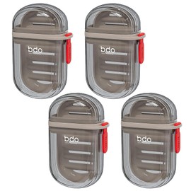 4 Pcs Soap Box, Travel Soap Case, Travel Soap Dish, Compact Leak-Proof Soap Holders for Shampoo Bars & Soap, Portable Bathroom Organizer for Gym & Travel (grey)