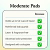 Because Incontinence Pads for Women – Moderate Absorbency for Light