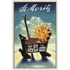 Generic Metal Sign 20 x 30 cm Saint Moritz Sun