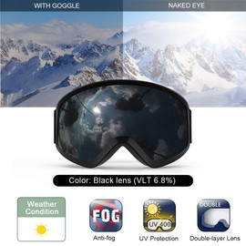 Kids Ski Goggles, Findway Snow Snowboard Goggles for Youth Junior Girls Boys