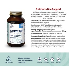 PURICA - Turkey Tail - Coriolus - 120 Count (Pack of 1)