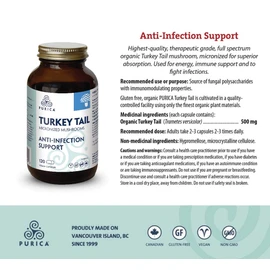 PURICA - Turkey Tail - Coriolus - 120 Count (Pack of 1)