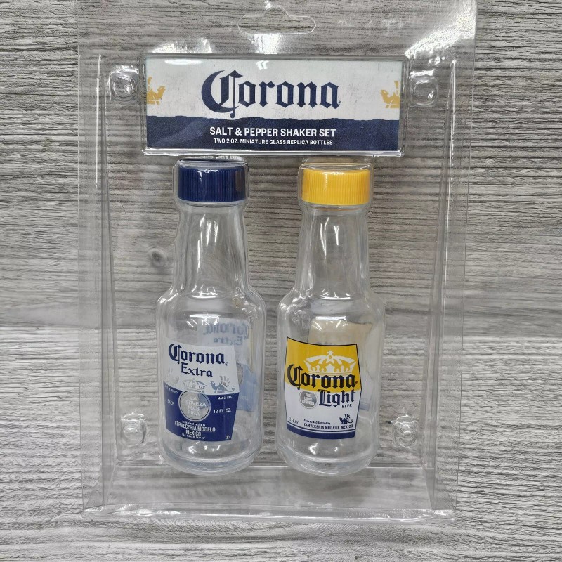 Corona Extra Beer Bucket Bottle Opener Glasses Salt Pepper Shakers