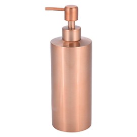 250ml/ 350ml/550ml Full Countertop Sink Dispenser Copper Dispenser Rose Gold Stainless Steel, Manual Pump Dispenser, Suitable for Kitchen, Bathroom, Sink, Vanity(550ML)