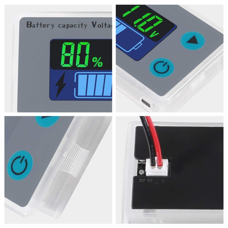 2PCS Battery Meter 10-100V 12V 36V 24V 48V Digital Battery