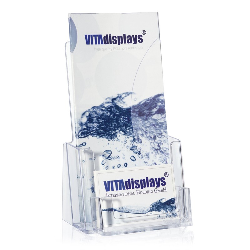 taymar DIN Lang (DL) Table Brochure Stand with Extra Business