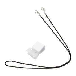 TOHKIN MS-80BK Mask Strap, Black, 1 Piece (with Smart Clip), Unisex, Unisex