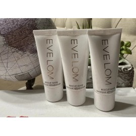 EVE LOM Lot of 3 Facial Skin RESCUE MASK 15 ML Each 45 ML Total NEW Evelom L1