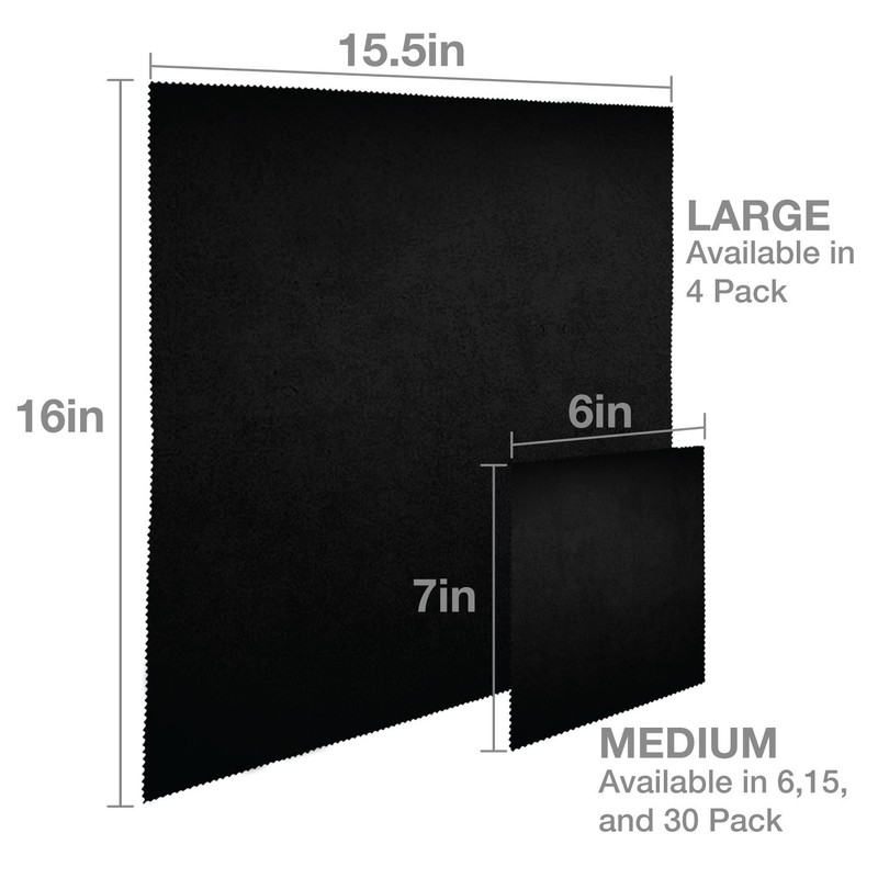 Microfiber Cloth Jewelry Glasses Lens Cleaning 15x