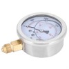 400bar 1/4BSP Y60 Radial Pressure Gauge, Stainless Steel + Brass,