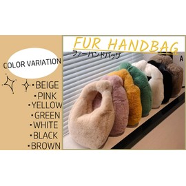 Andrei Women's Handbag, Fluffy, Fluffy, Fluffy, Handbag, Tote, Autumn, Winter, Casual, Simple, Eco-friendly, One Handle, Pink