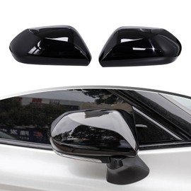 YINGTUU for Toyota Camry Accessories 2018 2019 2021 2022 2023 2024 2025 Exterior Stickers Rearview Mirror Cover Trim Kit Decoration Decals (Black)
