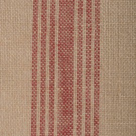 DII Jute Burlap Collection Kitchen Tabletop, Table Runner, 14x72, Middle Stripe Barn Red