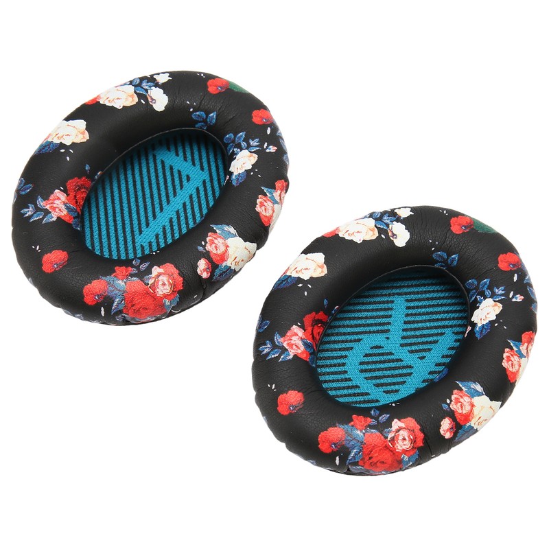 Headphone Ear Pads Soft Protein Leather Memory Foam Replacement Print