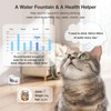 PETGUGU Cat Water Fountain Ultra-Quiet/8 Layers Filtration/BPA-Free/Dogs Automatic Water Dispenser