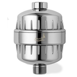 Shower Head Filter 30 Stage Cartridge High Output Softener Reduces Dry Skin Chlorine Odors Chrome