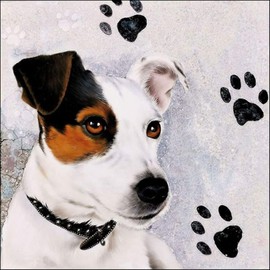 Ambiente Lunch Napkin 33 x 33 cm Jack Russell Jack Russell 20 per pack