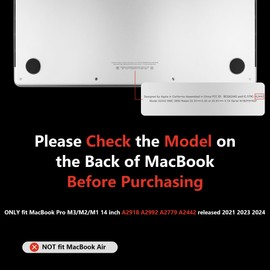 MEEgoodo for M4 MacBook Pro 14 inch Case 2024 2023 2021, Laptop Hard Shell Cases Fit Model A3112/A3401/A3185/A2918/A2992/A2779/A2442 for M3 M2 M1 Pro/Max,Engraving Floral