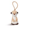 Nici 43618 Meerkat Pendant with Elastic Loop 8 cm White/Brown