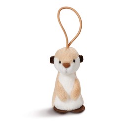 Nici 43618 Meerkat Pendant with Elastic Loop 8 cm White/Brown
