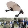 28cm Motorcycle Wind Deflector Clear Lens Adjustable Clip Windshield Extension