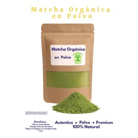 Té Matcha Orgánica Premium 100 Natural Polvo 50g- Vitaminas                                                                                           