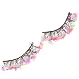 Mikinona 1pair Diy Glitter False Eyelashes Makeup Lashes for Parties Weddings and Cosplay Curl Lash Clusters Beautiful Look and Enhanced