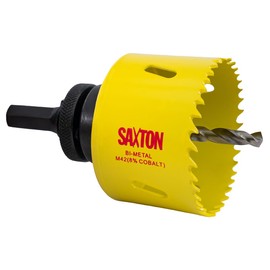 Saxton HSS Hole Saw Cutter M42 Bi-Metal 8% Cobalt Heavy Duty + Arbor (14mm – 230mm) (68mm + Arbor)