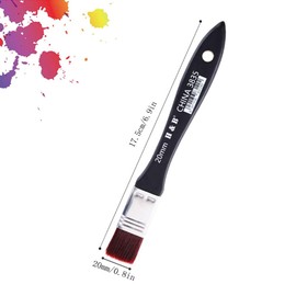 Nuluxi Watercolour Acrylic Flat Brush Oil Painting Brush Black Painting Oil Painting Brush Set Watercolour Painting Brush Flat Brush Used for Drawing, Oil Painting, Brush Glue, Cleaning Dust (20/40/50