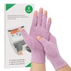 ZuoQi 2-Pair Arthritis Compression Gloves for Alleviate Rheumatoid Osteoarthritis, Carpal