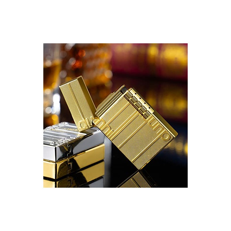 Soft Flame Cigar Lighter With Adjustable Flame Dial, Vertical Ignition