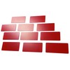 Customcard Ltd Chalkboard Write on Reusable Name Badges RED (Pack