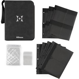 Hibana: Jewelry Storage Travel Edition - Graphite - Portable Zipper Binder, Anti-Tranish Ziplock Pouches, Organization & Storage for 20pcs, 9.5x7x2