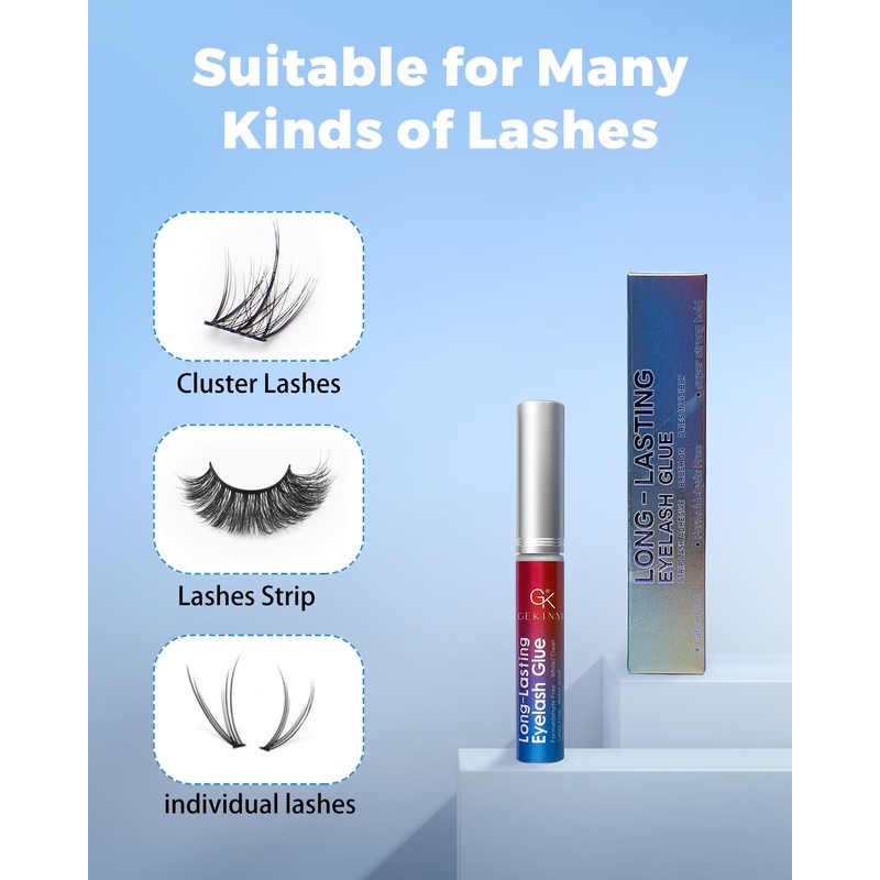 Lash Glue Good Eyelash Adhesive: Gekinye Super Strong Hold Long