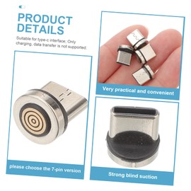 Tofficu 20 pcs Rotatable Magnetic USB C Adapter Tips Magnetic Connector for Type C Devices Charging Only Durable Convenient for Damaged Cables