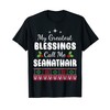 Greatest Blessings Irish Grandpa Seanathair Gifts Christmas T-Shirt