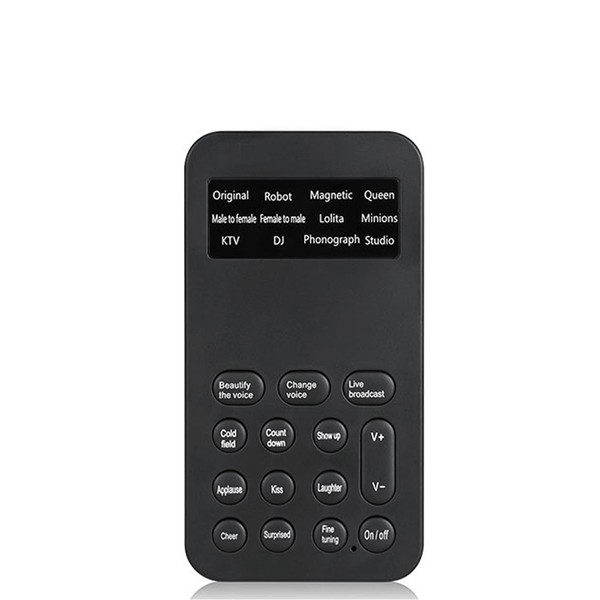 Live Sound Card, Portable Voice Changer Device, Mini Multi Sound