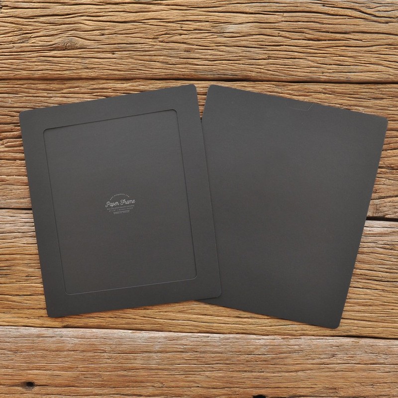 Black 8x10 PLAIN Paper Frame - Black Monolike Plain Paper