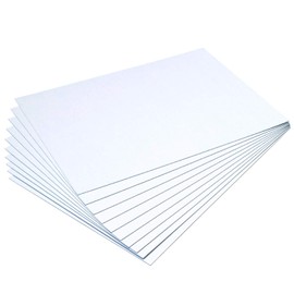 White House Double-Sided White Cardboard (Chip Ball) 12.2 x 8.7 inches (310 x 220 mm), Slightly Larger Than A4, Approximately 0.04 inch (1 mm) Thick, Set of 10, A4 No. 13 (0.038 inch (0.96 mm) Thick)