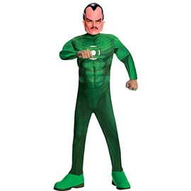 Green Lantern Child's Deluxe Sinestro Costume with Muscle Chest - One Color - Large