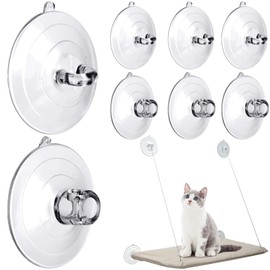 Tondiamo 8 Pcs Suction Cups Cat Window Perch Cat Window Hammock Replacement Suction Cup for Kitty Cat Window Perches Bed Seat Hammock Pet Supplies, 2 Styles(Vivid Style)