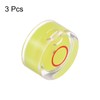 HARFINGTON 3pcs Round Bubble Level 12x6mm Mini Circular Bullseye Spirit