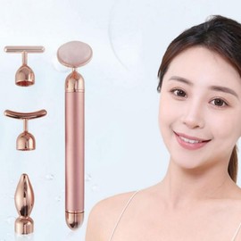 4-in-1 Gold Beauty Face Roller & Acupressure Massager Stick