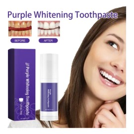 O Purple White Toothpaste Long-lasting Fresh Breath Rem 7006                                                                                          