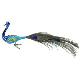 Inge-glas Charming Peacock Christmas Tree Decoration