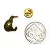 Kiwi Bird Gold Metal Pin Badge, Metal