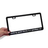 Nothing Good Starts in A Getaway Car Number Plate Frame