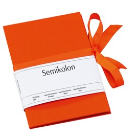 Leporello orange +++ 6 sheets high quality firm paper +++ small SCRAP - PHOTOBOOK +++ Quality made by Semikolon