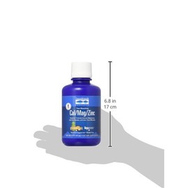 Trace Minerals Cal/Mag/Zinc líquido, calcio, magnesio, zinc, vitamina D3 | Suplemento dietético que apoya la densidad de tejido, músculo y hueso (16 o